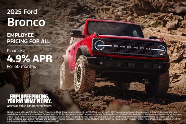 New 2025 Ford Bronco