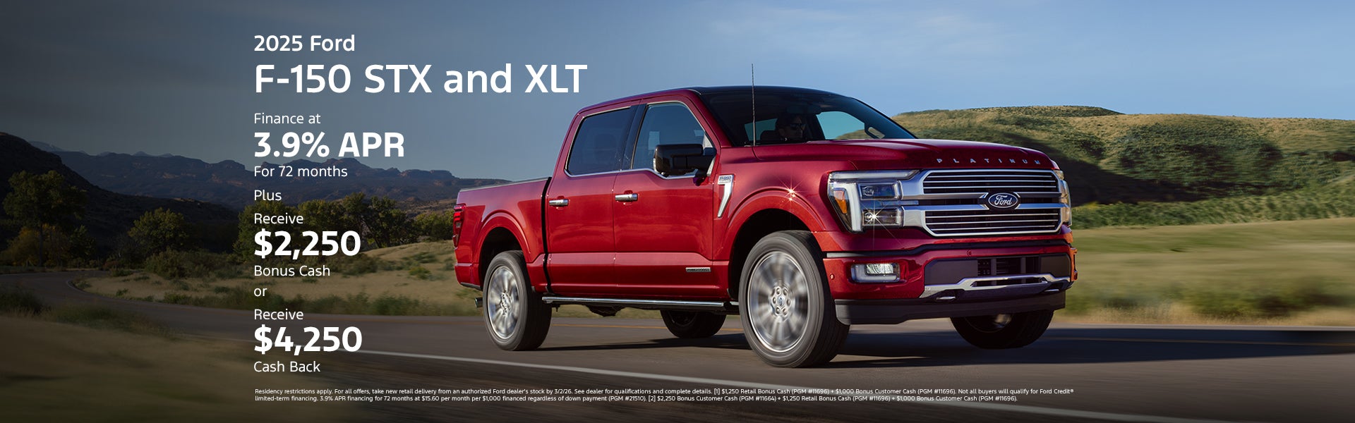 2025 Ford F-150 STX and XLT