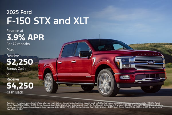 2025 Ford F-150 STX and XLT