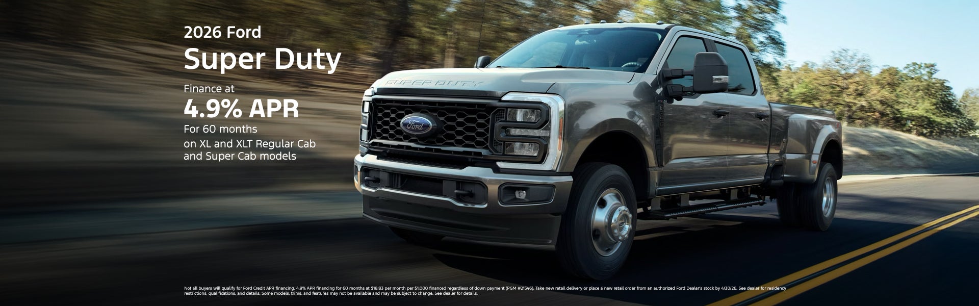 Select New 2026 Ford Super Duty Models