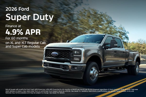 Select New 2026 Ford Super Duty Models